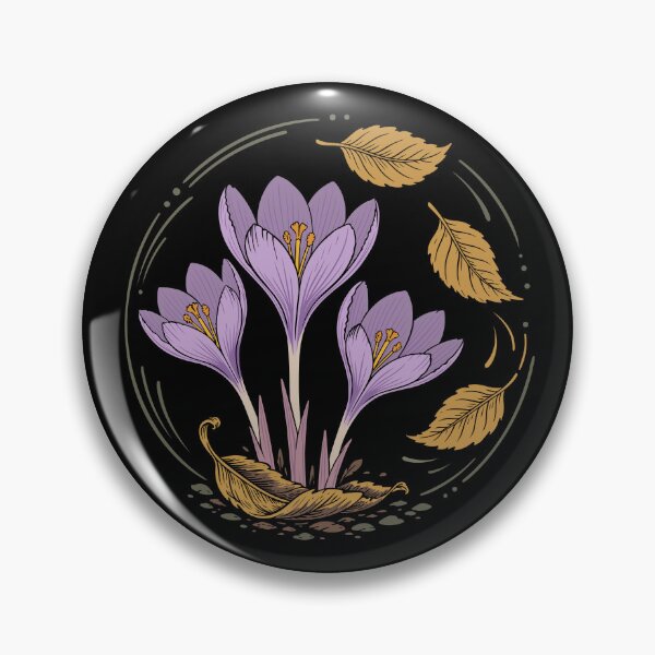 Item preview, Autumn crocus, autumn flowers, nature designed and sold by Christine Krahl.