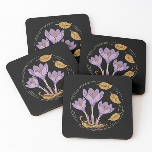 Item preview, Autumn crocus, autumn flowers, nature designed and sold by Christine Krahl.