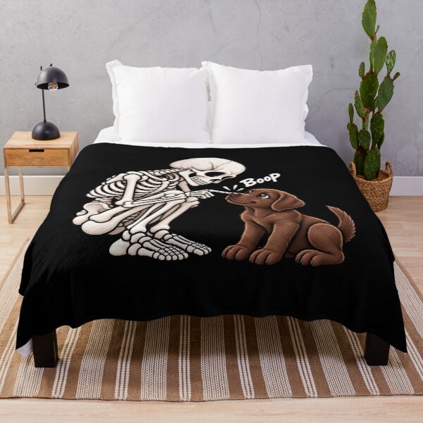 Item preview, Funny Skeleton Brown Labrador Dog Boop Halloween Design Mom Dad designed and sold by rafaeltto.