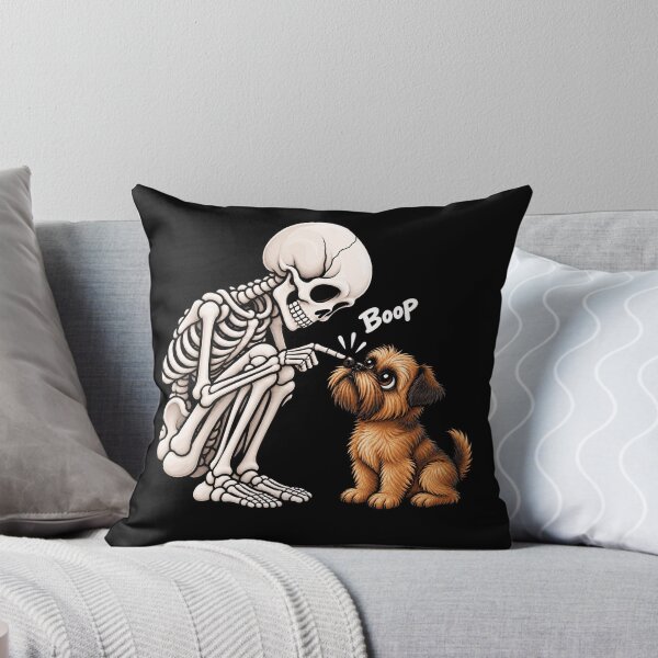 Item preview, Funny Skeleton Brussels Griffon Dog Boop Halloween Design Mom Dad designed and sold by rafaeltto.
