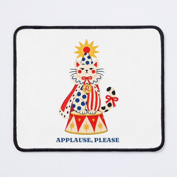 Item preview, Leo Zodiac Clown Cat. Circus Astrology. Clowncore. Applause Please. designed and sold by CoCoArt-Ua.