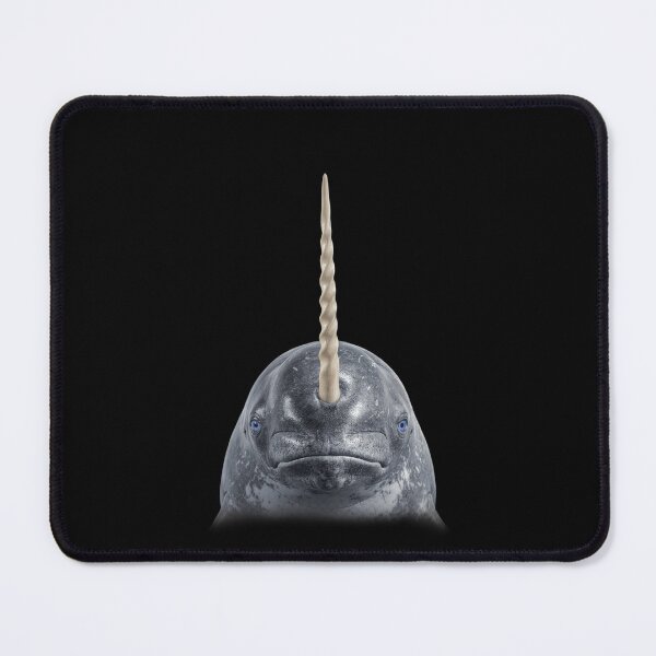 Item preview, Narwhal Face Portrait Blue Eyes Arctic Whale Art designed and sold by cabana.space.