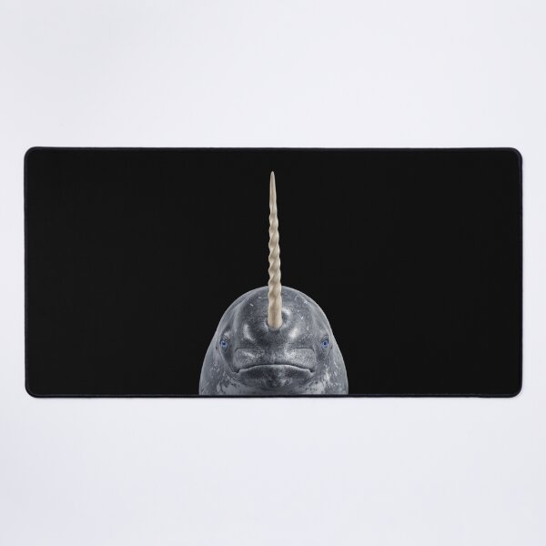 Item preview, Narwhal Face Portrait Blue Eyes Arctic Whale Art designed and sold by cabana.space.