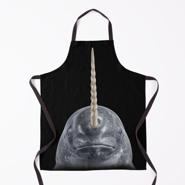Item preview, Narwhal Face Portrait Blue Eyes Arctic Whale Art designed and sold by cabana.space.