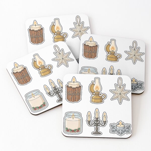 Item preview, Festive Candlelight & Lanterns Sticker Pack - Cozy Holiday Glow Set designed and sold by SimpleP.