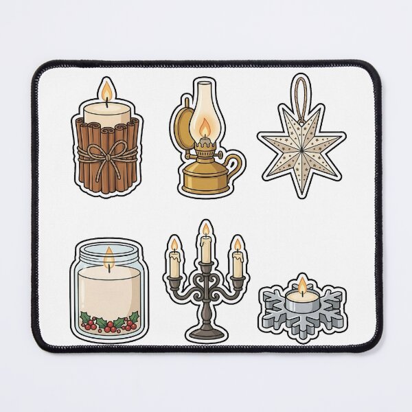 Item preview, Festive Candlelight & Lanterns Sticker Pack - Cozy Holiday Glow Set designed and sold by SimpleP.