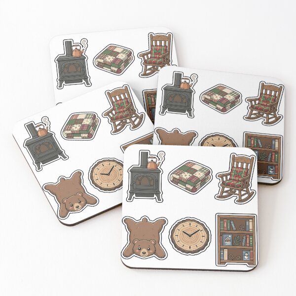 Item preview, Cozy Cabin Interior Sticker Pack - Rustic Mountain Living Favorites designed and sold by SimpleP.