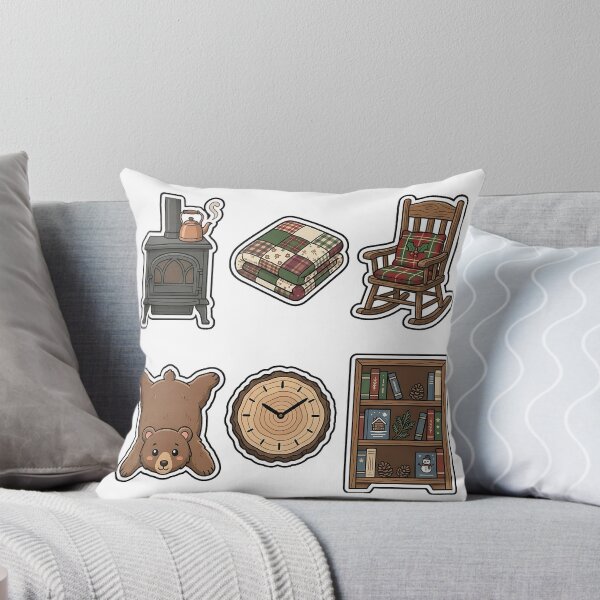 Item preview, Cozy Cabin Interior Sticker Pack - Rustic Mountain Living Favorites designed and sold by SimpleP.