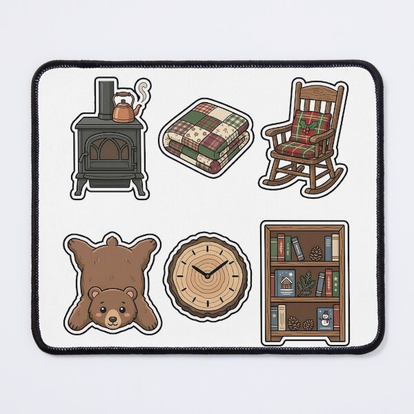 Item preview, Cozy Cabin Interior Sticker Pack - Rustic Mountain Living Favorites designed and sold by SimpleP.