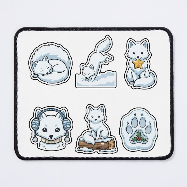 Item preview, Cute Arctic Fox Winter Sticker Pack - Snowy Forest Animal Set designed and sold by SimpleP.