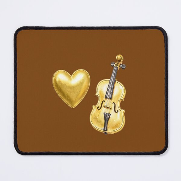 Item preview, Violin Melody with Golden Heart designed and sold by Mattigiov.