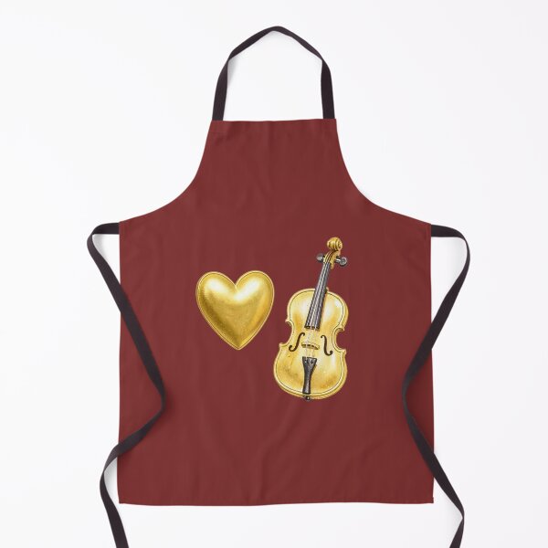 Item preview, Violin Melody with Golden Heart designed and sold by Mattigiov.