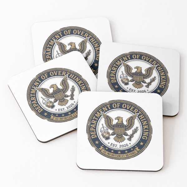 Item preview, Overthinking Official Seal designed and sold by CrazyRedBubble1.