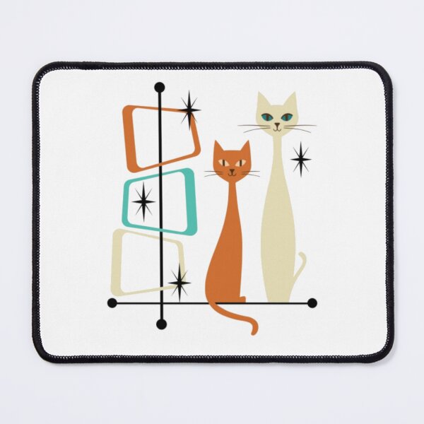Item preview, Retro Mid-Century Modern Cats 50s 60s Style designed and sold by alvablakefg.