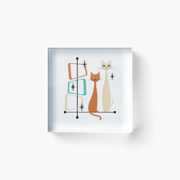 Item preview, Retro Mid-Century Modern Cats 50s 60s Style designed and sold by alvablakefg.