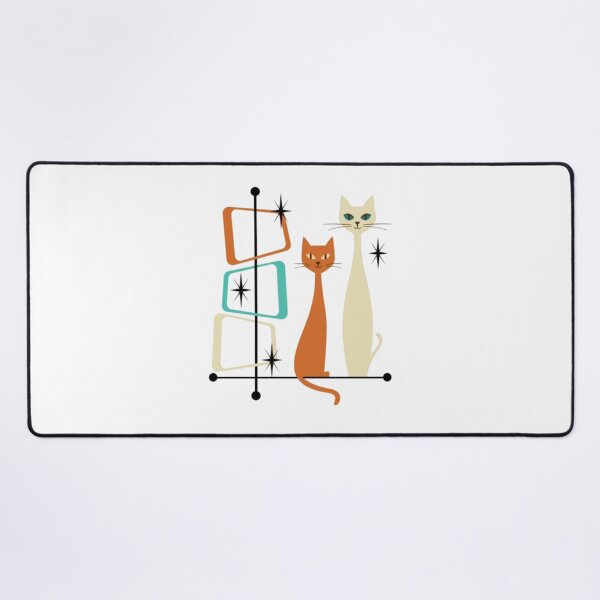 Item preview, Retro Mid-Century Modern Cats 50s 60s Style designed and sold by alvablakefg.