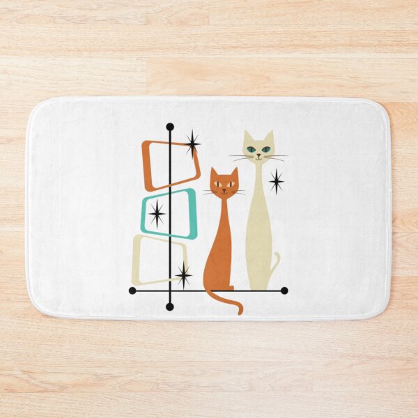 Item preview, Retro Mid-Century Modern Cats 50s 60s Style designed and sold by alvablakefg.