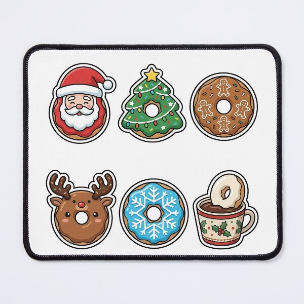 Item preview, Sweet Christmas Donut Sticker Pack - Festive Bakery Treats Set designed and sold by SimpleP.