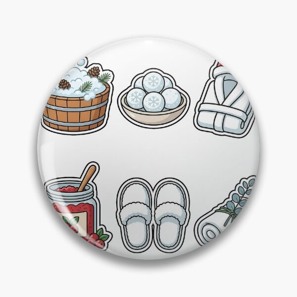 Item preview, Cozy Winter Spa & Pampering Sticker Pack - Holiday Relax Favorites designed and sold by SimpleP.