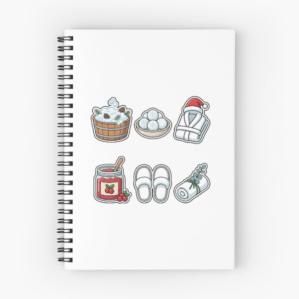 Item preview, Cozy Winter Spa & Pampering Sticker Pack - Holiday Relax Favorites designed and sold by SimpleP.