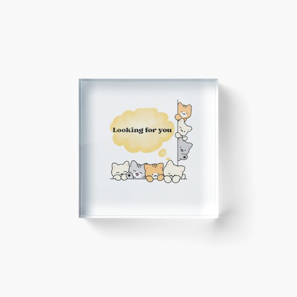 Item preview, ? Looking for You – Cute Cat Friends designed and sold by Eshopss.