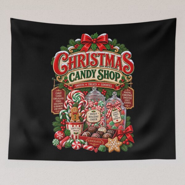 Item preview, Vintage Christmas Candy Shop designed and sold by RockitBaby.