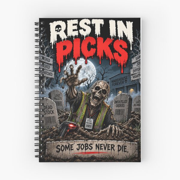 Item preview, Rest in Picks – Funny Warehouse Halloween Horror Design designed and sold by KeeganDykes.