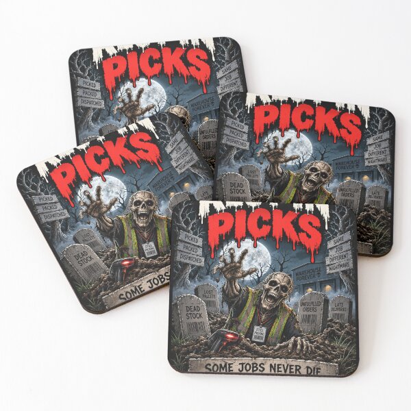 Item preview, Rest in Picks – Funny Warehouse Halloween Horror Design designed and sold by KeeganDykes.