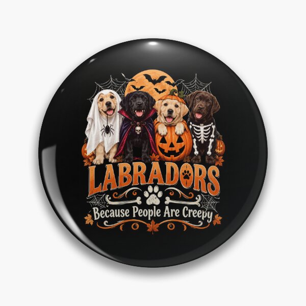 Item preview, Halloween Labrador Dogs Because People Are Creepy designed and sold by ROUX-ART.