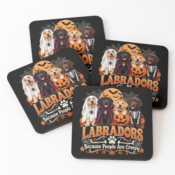 Item preview, Halloween Labrador Dogs Because People Are Creepy designed and sold by ROUX-ART.