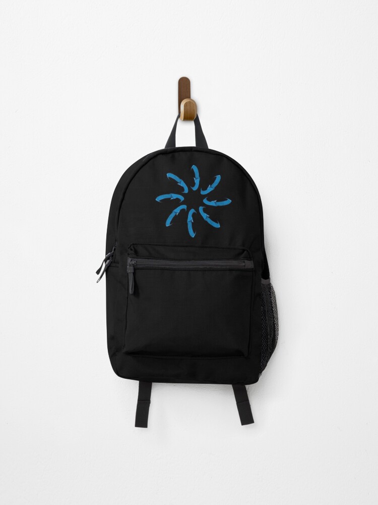Thumbnail 1 of 3, Backpack, Blue mandala designed and sold by RomeoAzahar.