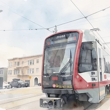 Artwork thumbnail, The Neighborhood Line by RdeB