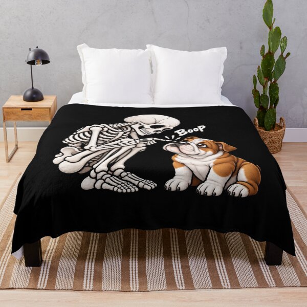 Item preview, Funny Skeleton Bulldog Boop Halloween Design Mom Dad designed and sold by rafaeltto.
