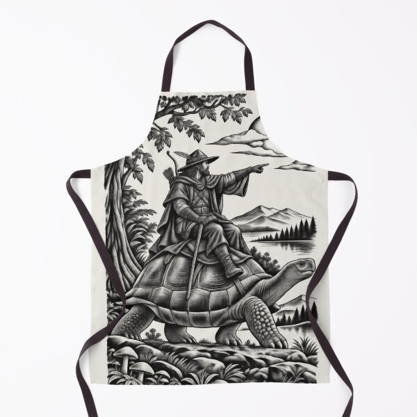 Item preview, Forest Ranger Tortoise Rider Vintage Fantasy Art designed and sold by AmiGraph.