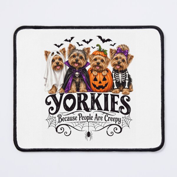 Item preview, Halloween Yorkies Because People Are Creepy designed and sold by ROUX-ART.