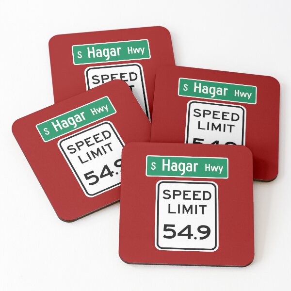 Item preview, Speed Limit 54.9 MPH on South Hagar Highway designed and sold by Karate Octopus.