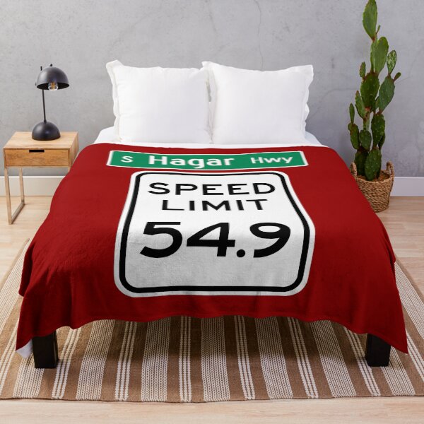 Item preview, Speed Limit 54.9 MPH on South Hagar Highway designed and sold by Karate Octopus.
