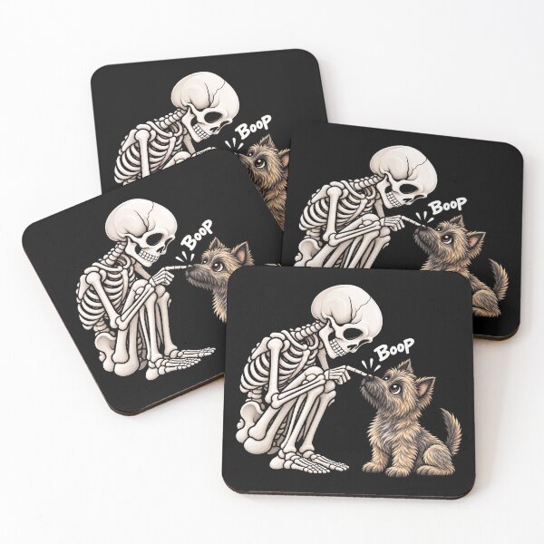 Item preview, Funny Skeleton Cairn Terrier Dog Boop Halloween Design Mom Dad designed and sold by rafaeltto.