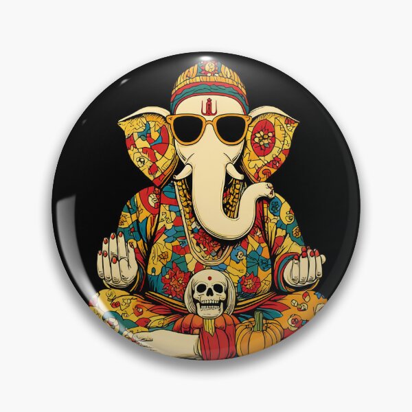 Item preview, Cool Elephant Halloween Skull Blessing Pumpkin Pop Art designed and sold by PANNARUK THAILAND.