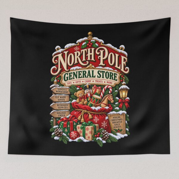Item preview, Vintage North Pole General Store designed and sold by RockitBaby.