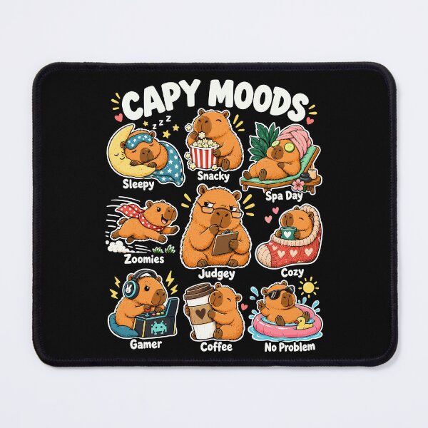 Item preview, Capybara Moods Funny Cute Capybara Lover Art designed and sold by andre-hollow.