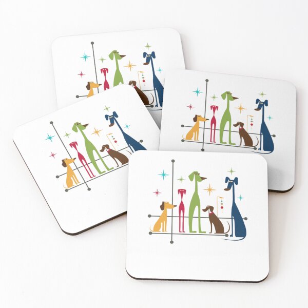 Item preview, Retro Mid-Century Modern Dogs 50s 60s Style designed and sold by alvablakefg.