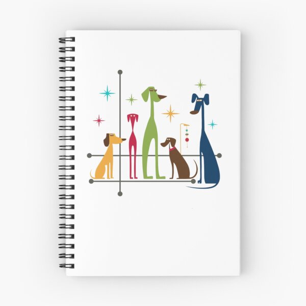 Item preview, Retro Mid-Century Modern Dogs 50s 60s Style designed and sold by alvablakefg.