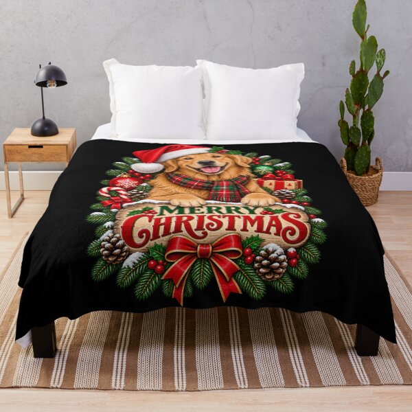 Item preview, Christmas Golden Retriever designed and sold by RockitBaby.