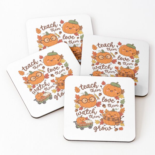 Item preview, Teach Love Watch Them Grow Autumn Pumpkin Teacher designed and sold by Glow-Paw-Studio.