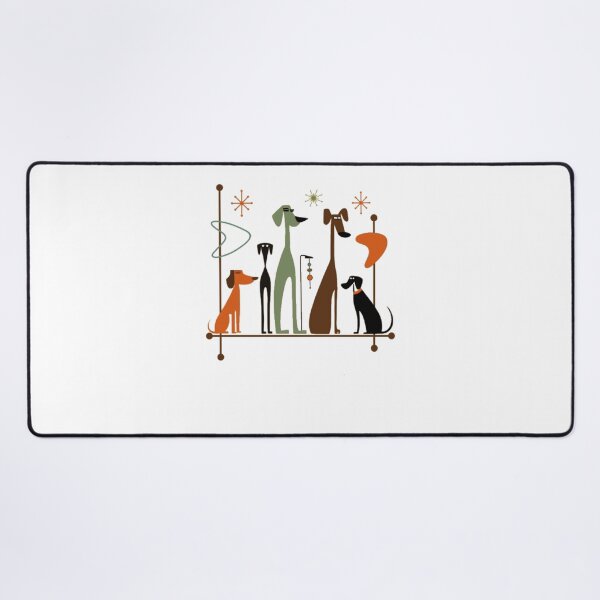 Item preview, Retro Mid-Century Modern Dogs 50s 60s Style designed and sold by alvablakefg.