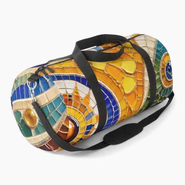 Item preview, Gaudi Inspired Vivid Ceramic Mosaic Sun Flower Trencadís Pattern designed and sold by GrinGalore.