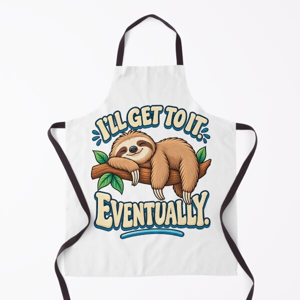 Item preview, I’ll Get To It Eventually – Funny Sloth Procrastination designed and sold by FaithArt777.