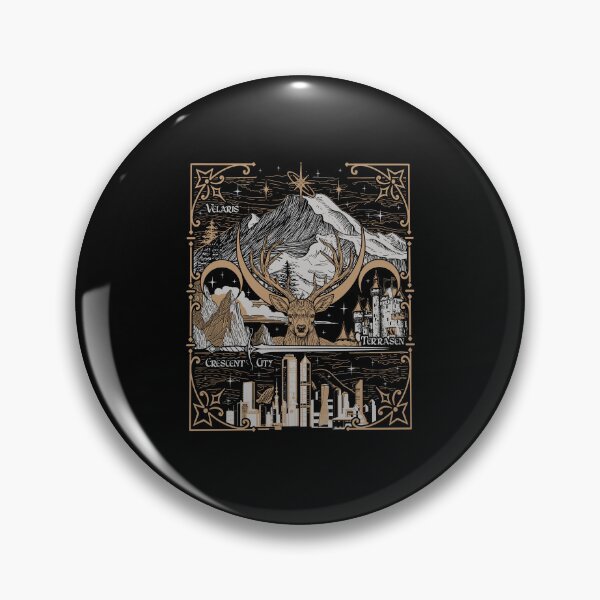 Item preview, Sarah J Maas Fantasy Realms Mountain Deer Cityscape designed and sold by Glow-Paw-Studio.