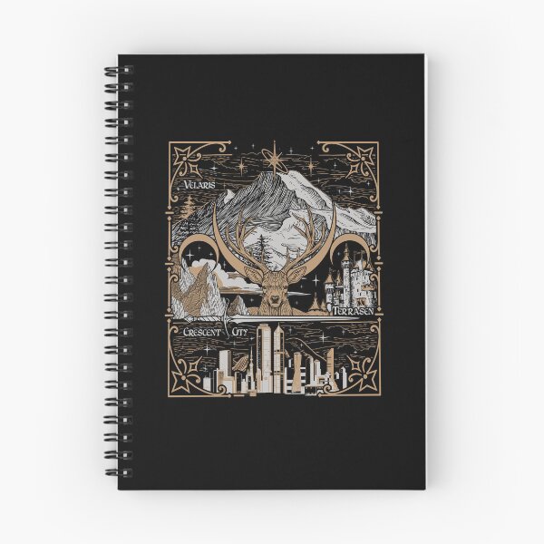 Item preview, Sarah J Maas Fantasy Realms Mountain Deer Cityscape designed and sold by Glow-Paw-Studio.